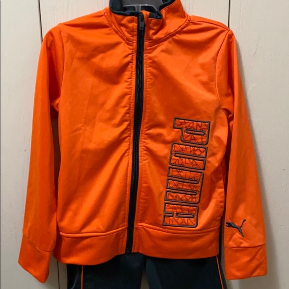 Puma Orange and Grey Warm Up Suit - Picture 3 of 8